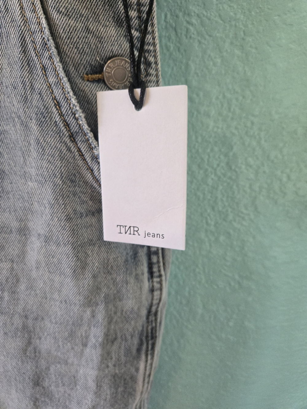 Light Blue Distressed Women's Denim Overalls - Picture 3 of 4
